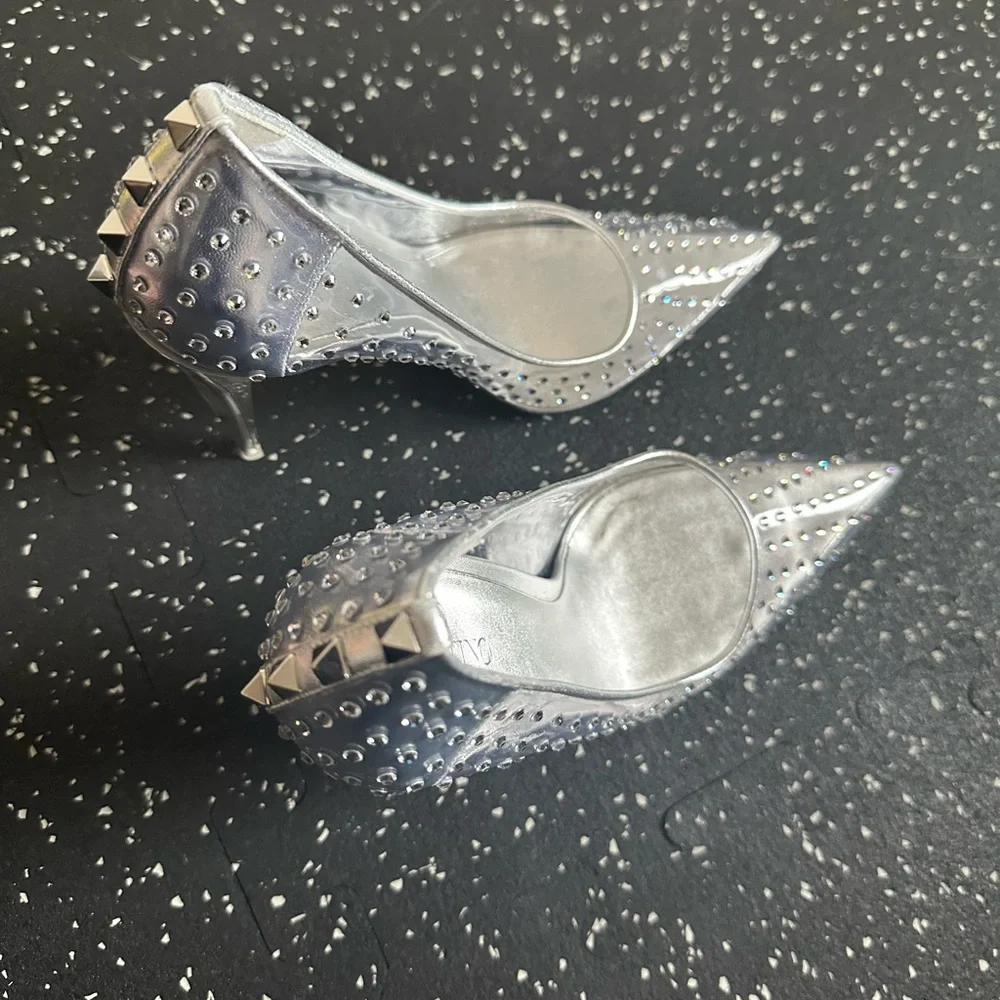 VALENTINO GARAVANI
Rockstud Embellished Stiletto PVC Pumps Size 40 - Picture 6 of 10